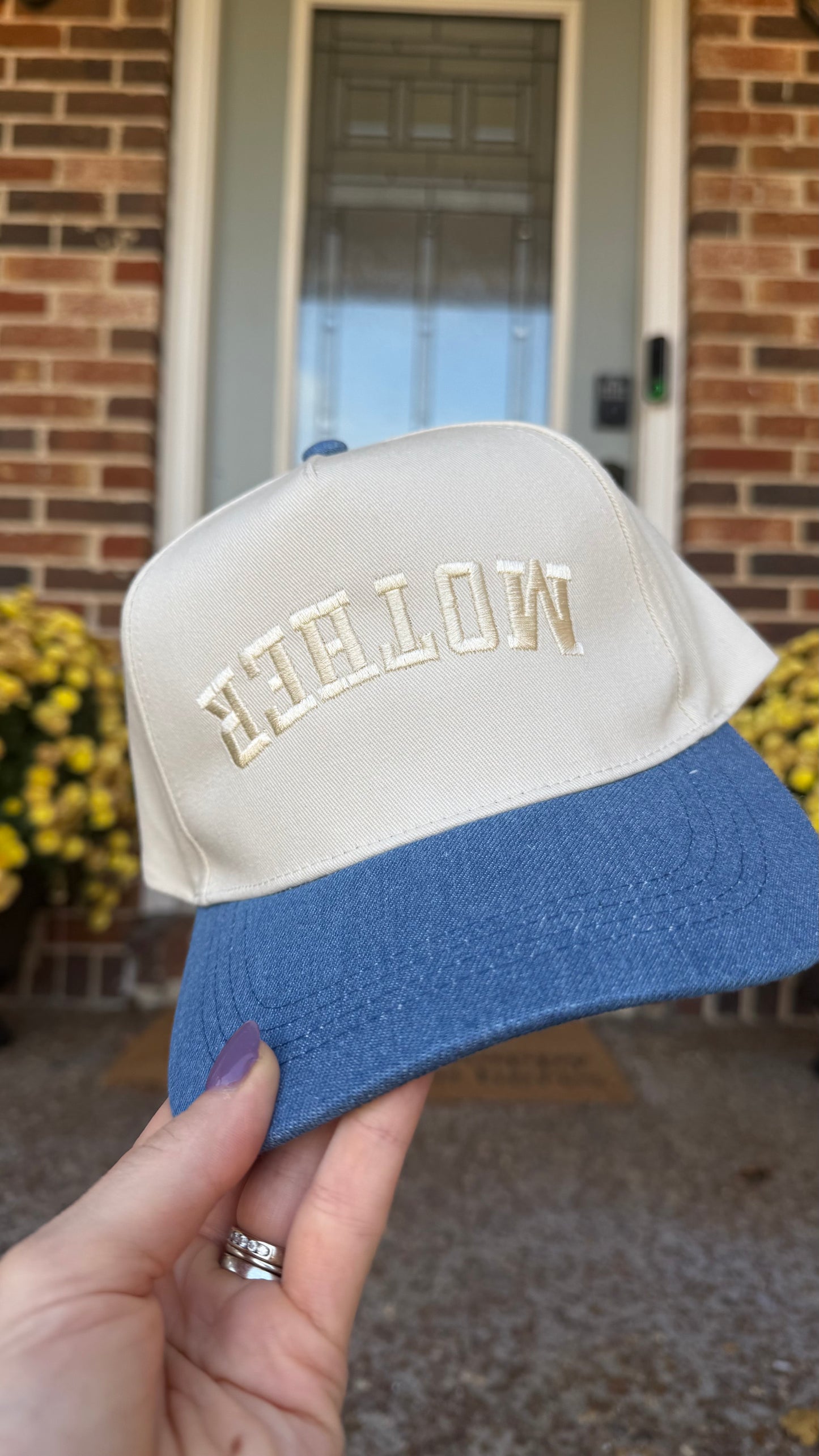 UPSIDE DOWN MOTHER HAT - DENIM BRIM