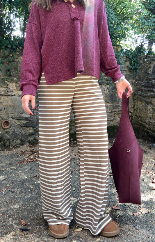 2 LEFT - The Offline Striped Pants