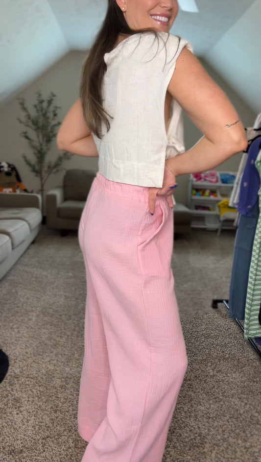 The Rosé Breeze Pants