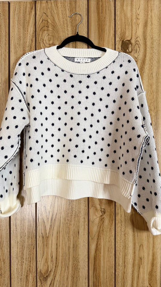 Dot Sweater - slightly imperfect - FINAL SALE