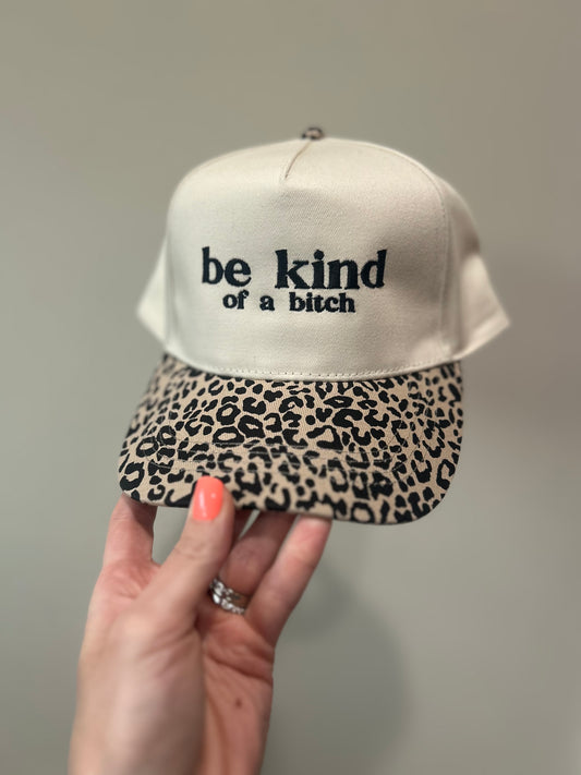 Be Kind Cheetah Trucker Hat