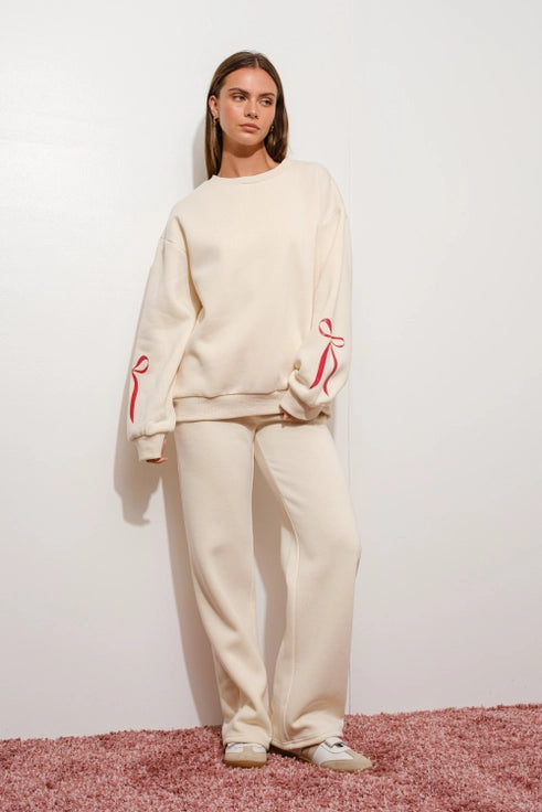 Oh What Fun Coquette Christmas Sweatpants - Bottoms Only | Top Sold Separate