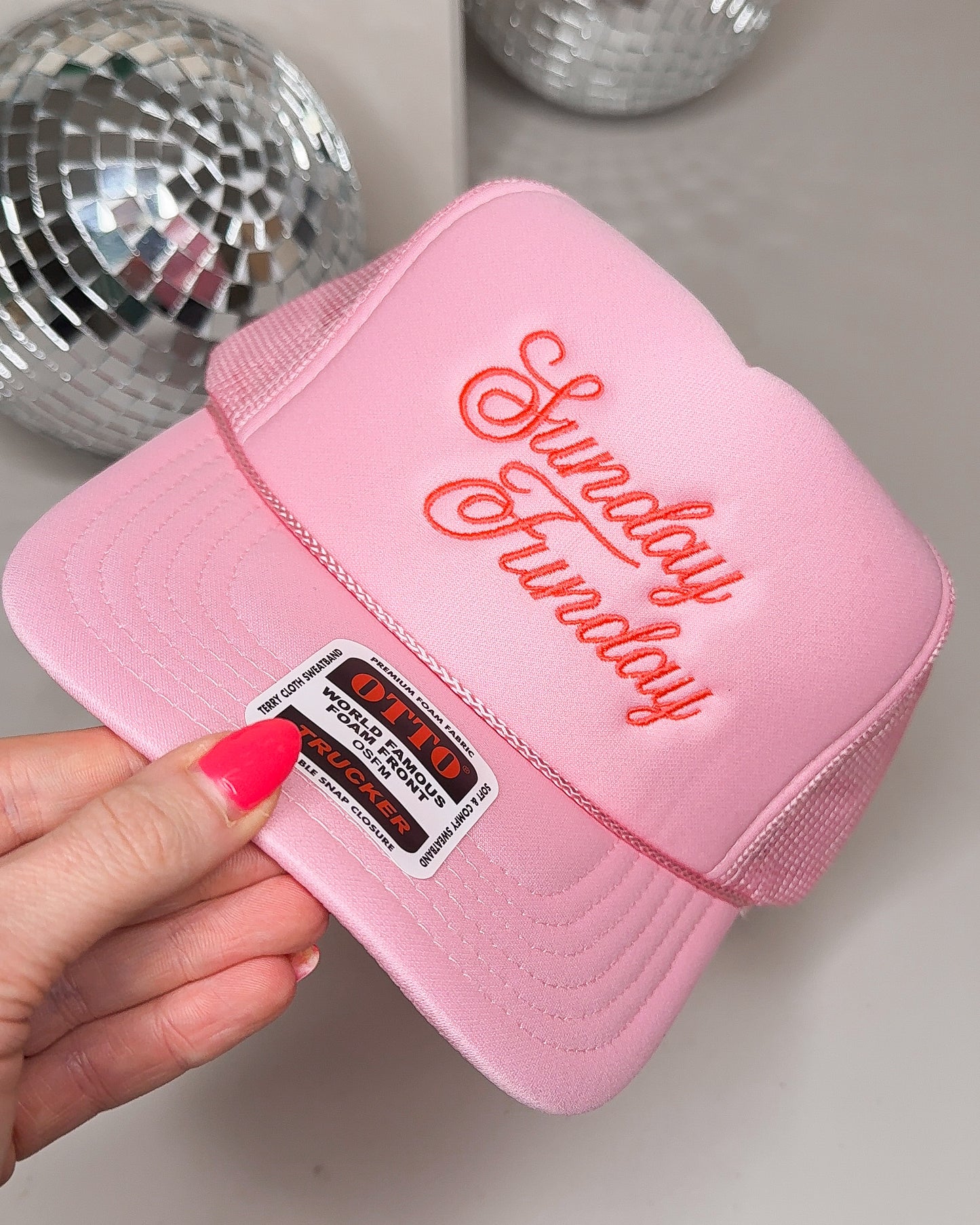 SUNDAY FUNDAY FOAM MESH TRUCKER HATS