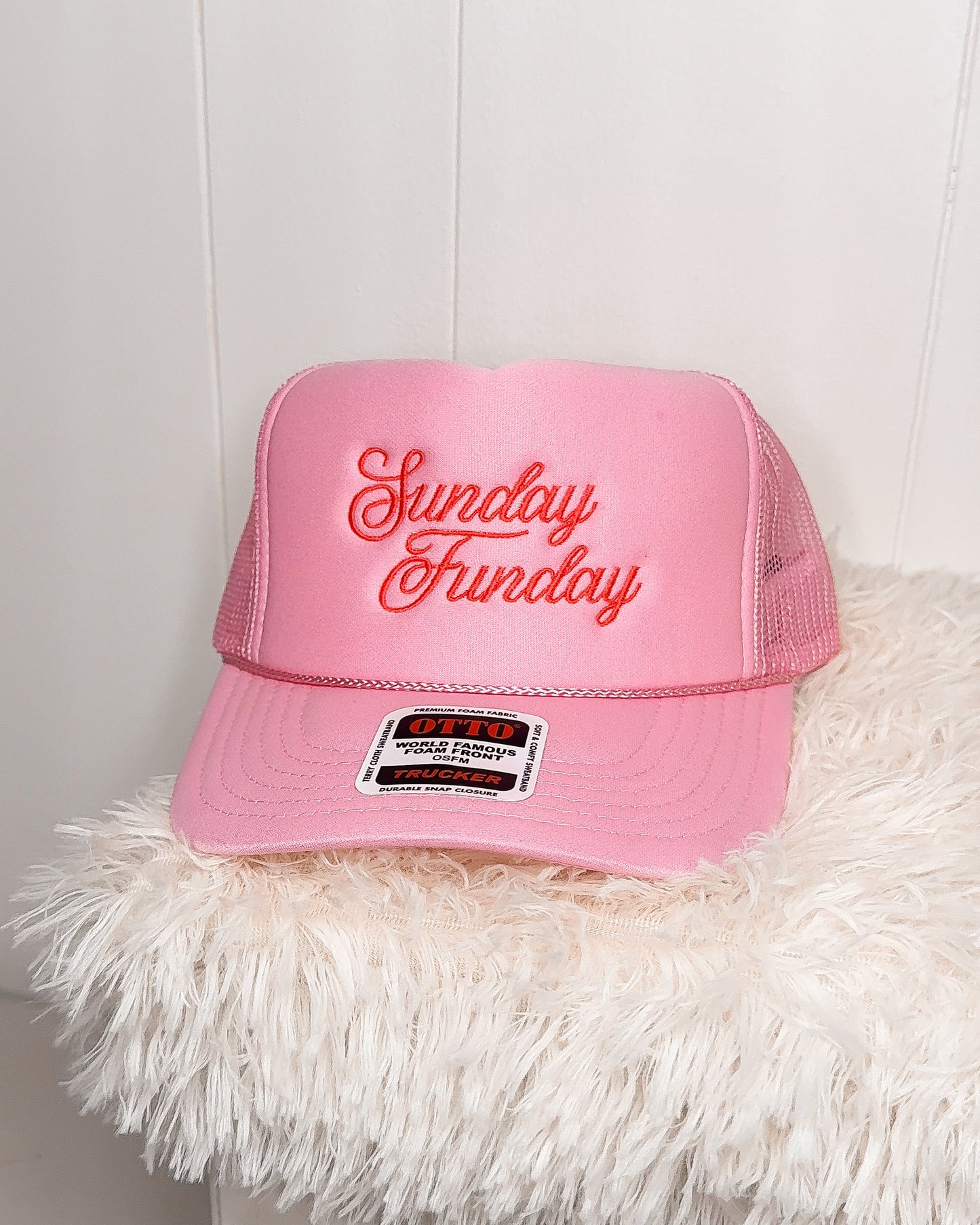 SUNDAY FUNDAY FOAM MESH TRUCKER HATS