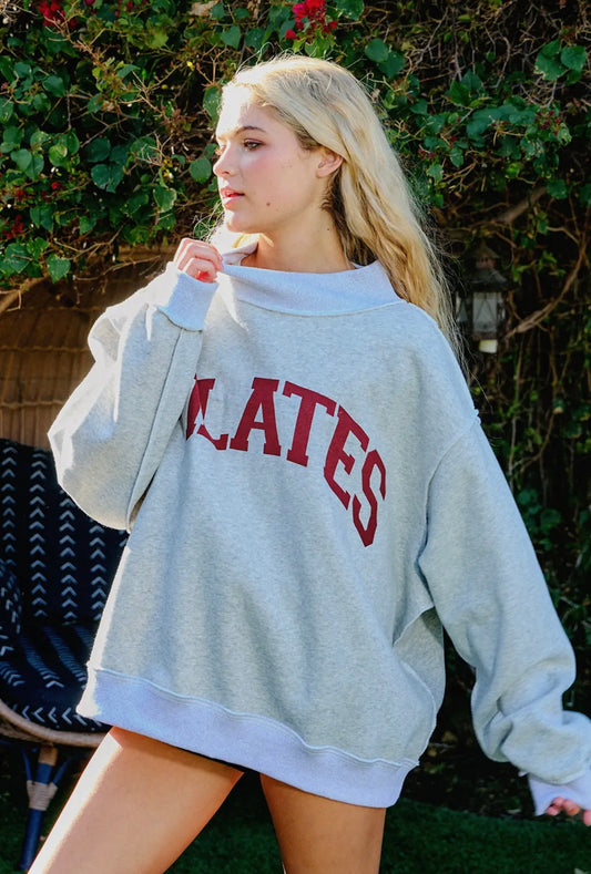 *PREORDER* Reversible Pilates & Yoga Mockneck Oversized Sweatshirt
