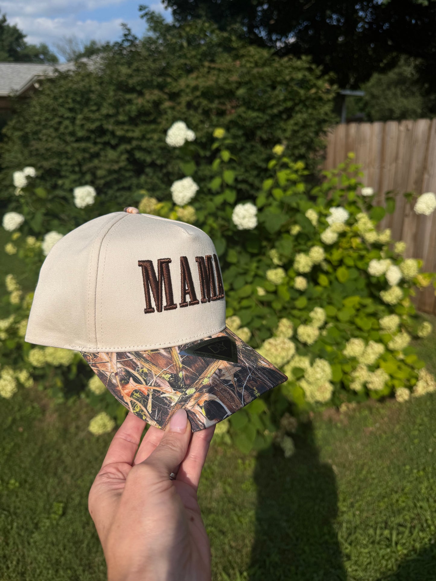 MAMA 3D Puff Camo Trucker Hat