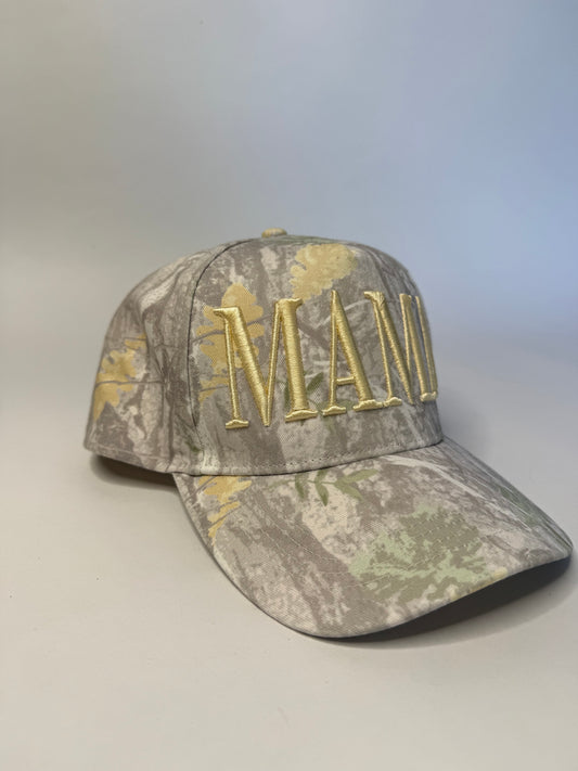 MAMA 3D Puff Camo Trucker