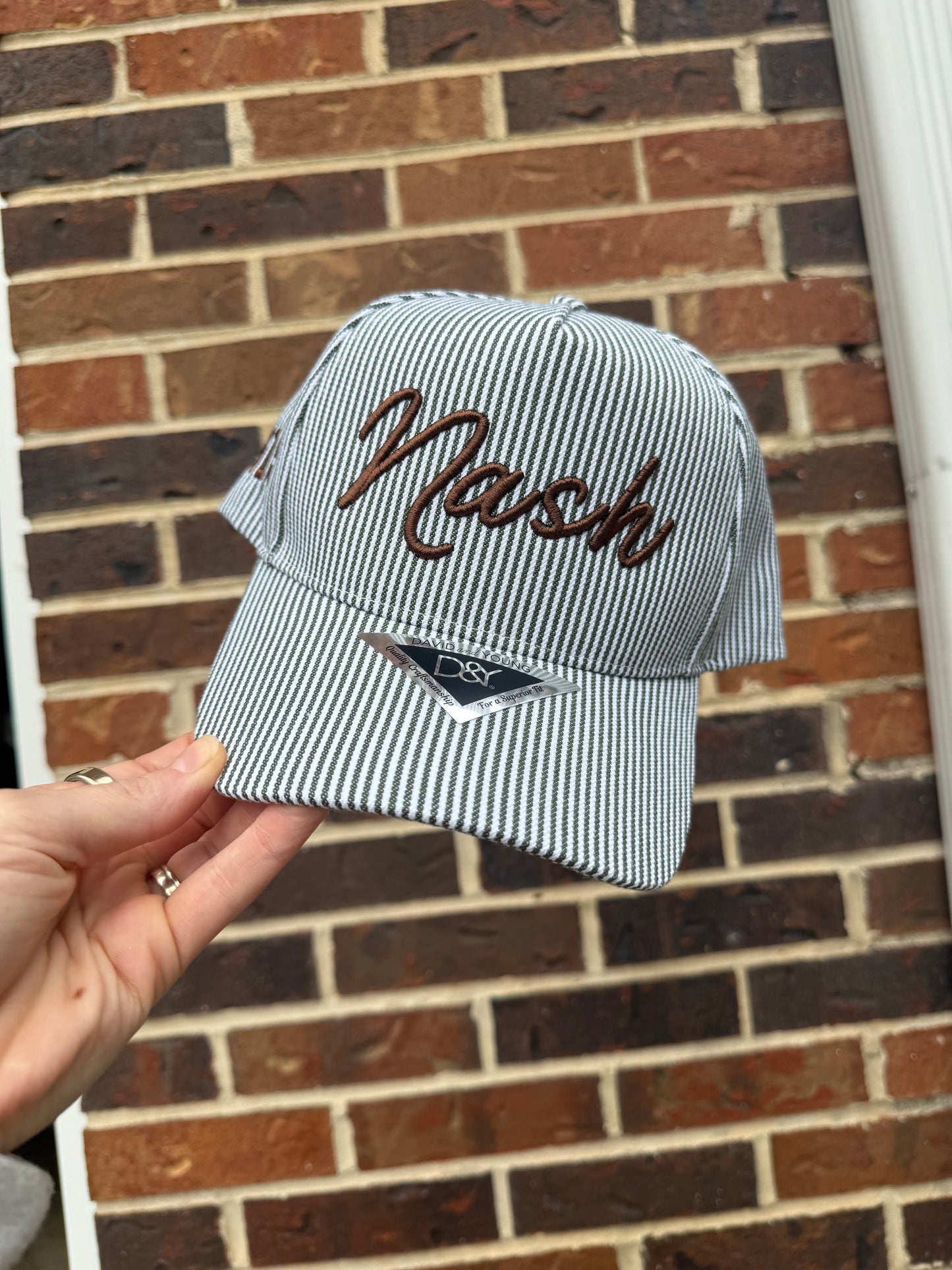 Nash 3D Puff Striped Trucker