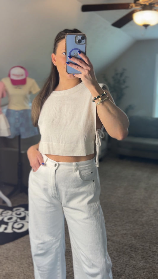 The Summer Linen top