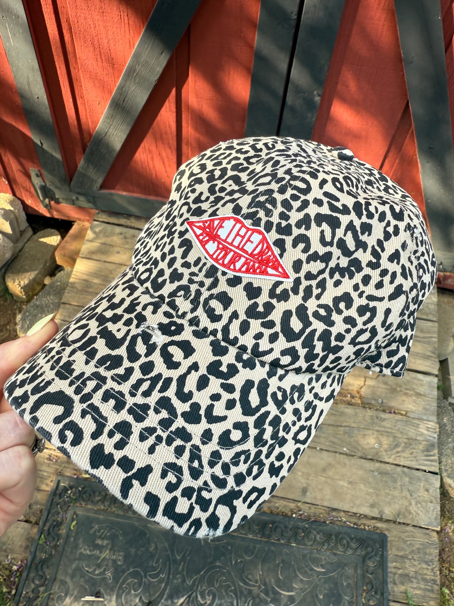 Save The Drama For Your Mama Patch Cheetah Dad Cap