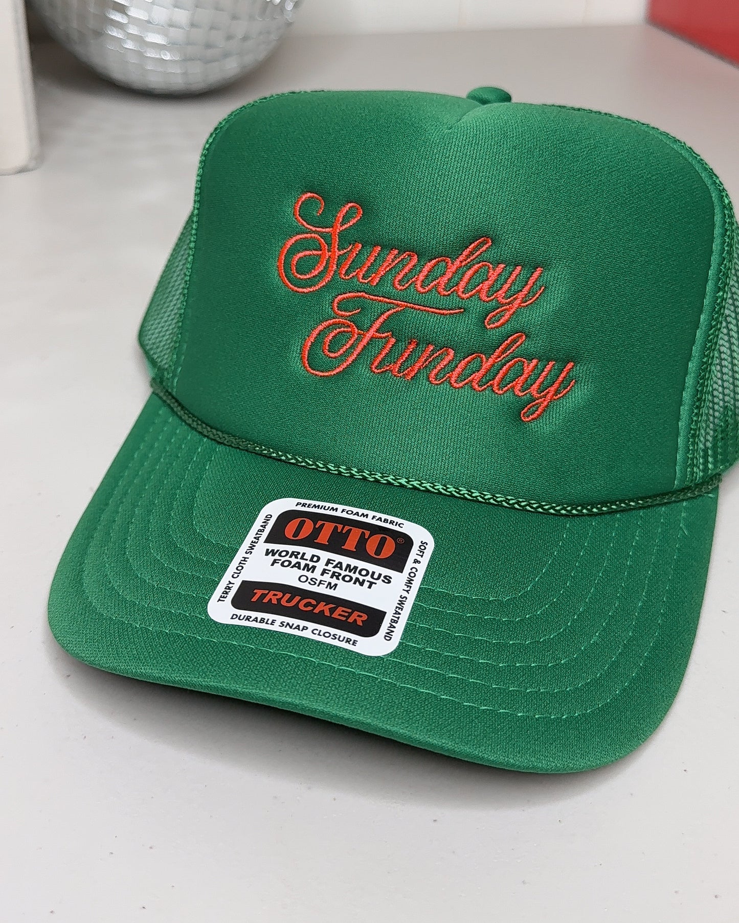 SUNDAY FUNDAY FOAM MESH TRUCKER HATS