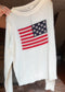 American Flag Long Sleeve Top