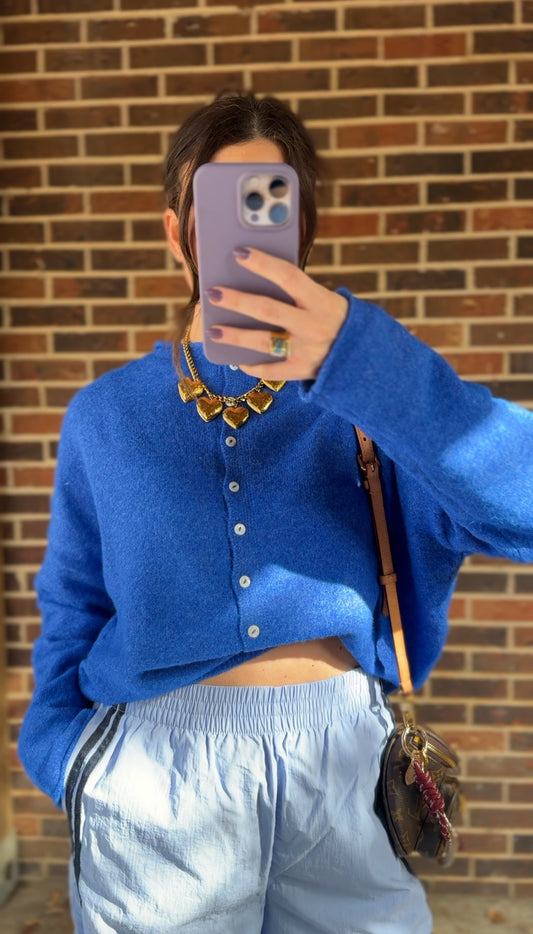 The Electric Blueberry Knit