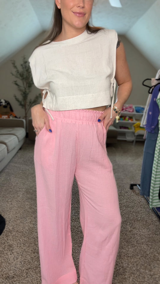 The Rosé Breeze Pants