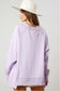 Lilac Bliss V-Neck Loose Fit Sweatshirt