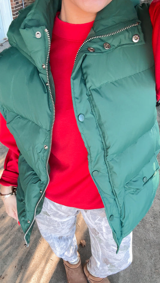 The Evergreen Puffer Vest