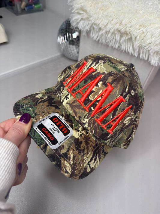 MAMA 3D Puff Camo Hat