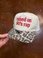 Raised on 90s rap cheetah brim trucker hat