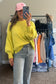 Shine Bright Neon Yellow Balloon Sleeve Sweater Top