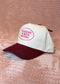 I’d Rather Be With My Kids Hat - Pink & Maroon