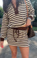 The Mocha Muse Striped Skort - BOTTOMS ONLY