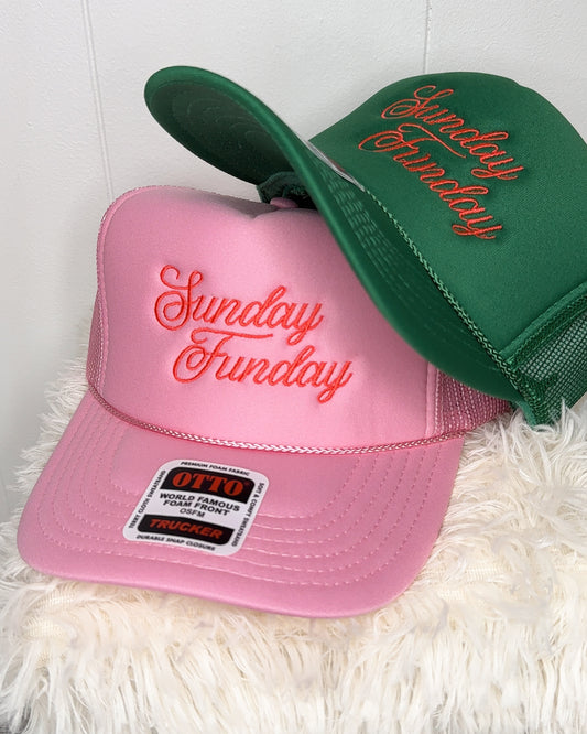 SUNDAY FUNDAY FOAM MESH TRUCKER HATS