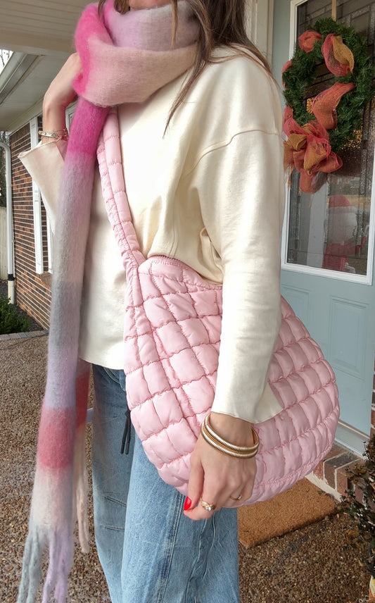 Carry On Puffer Bag - Pink