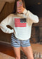American Flag Long Sleeve Top