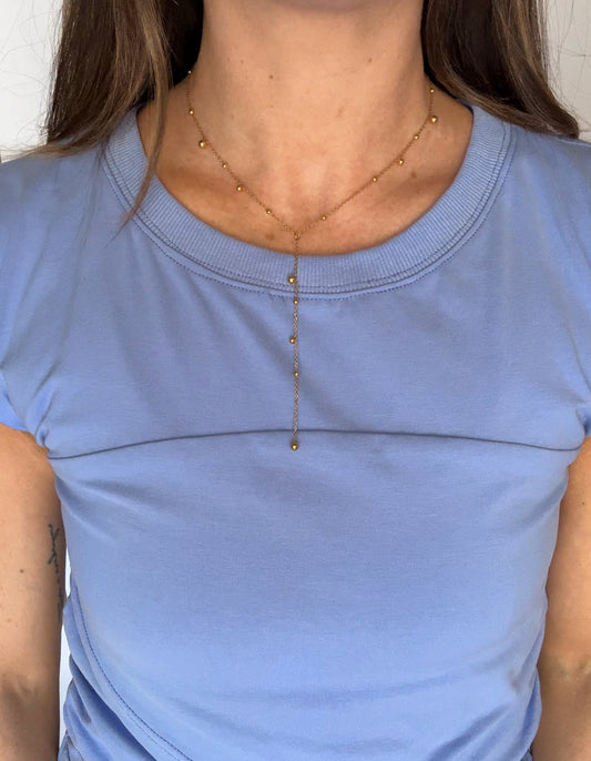 Beaded Y Lariat Necklace