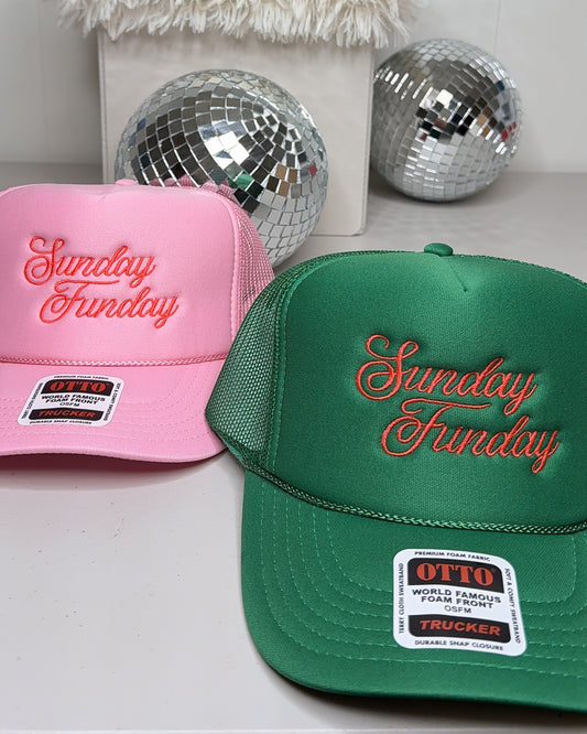 SUNDAY FUNDAY FOAM MESH TRUCKER HATS
