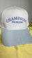CHAMPAGNE PROBLEMS Striped Trucker Hat