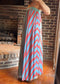 The Santorini Striped Maxi Dress