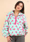 Mint Fleece Quarter Zip Pullover