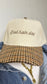 BAD HAIR DAY Corduroy Houndstooth Print Hat