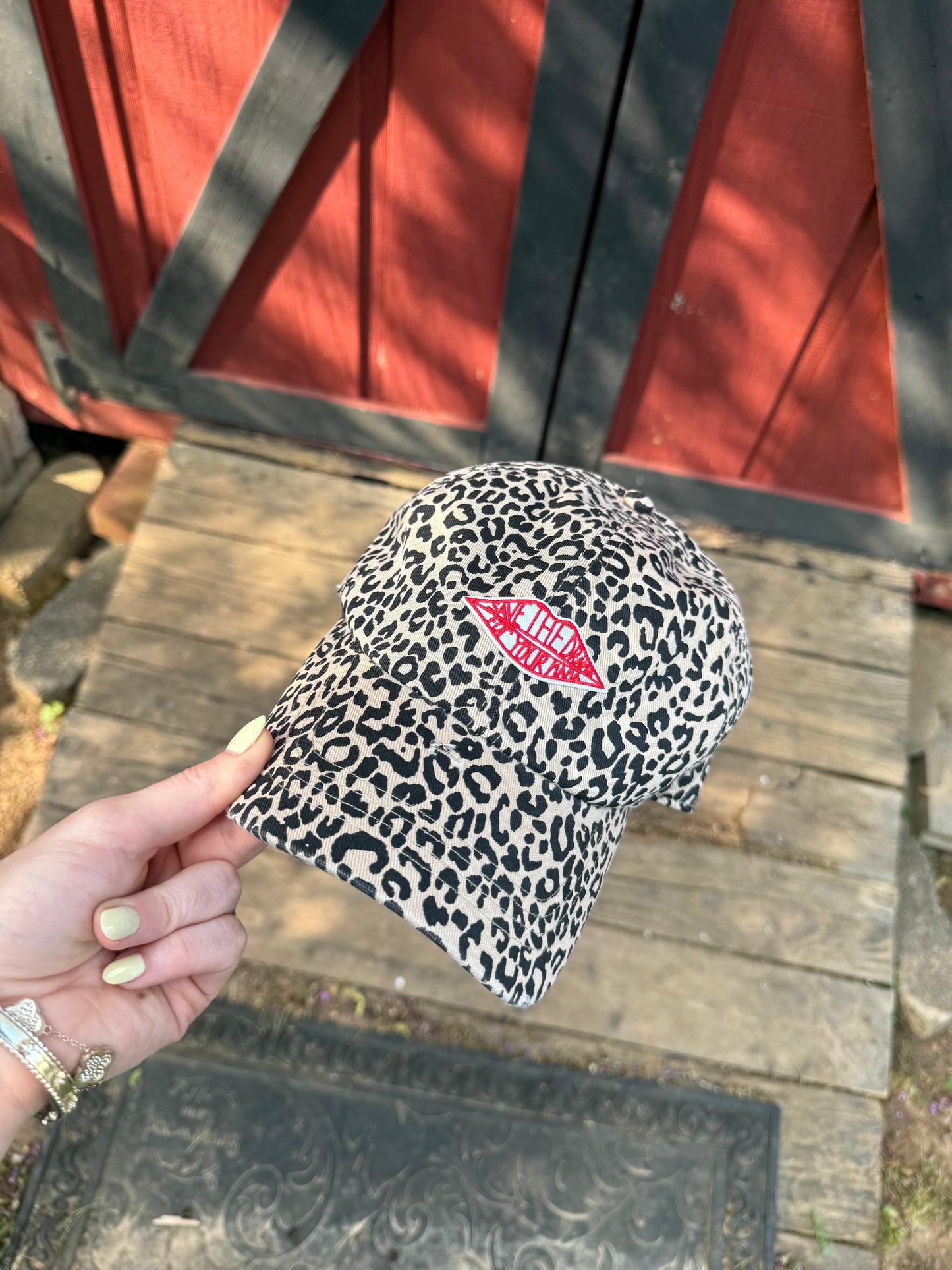 Save The Drama For Your Mama Patch Cheetah Dad Cap