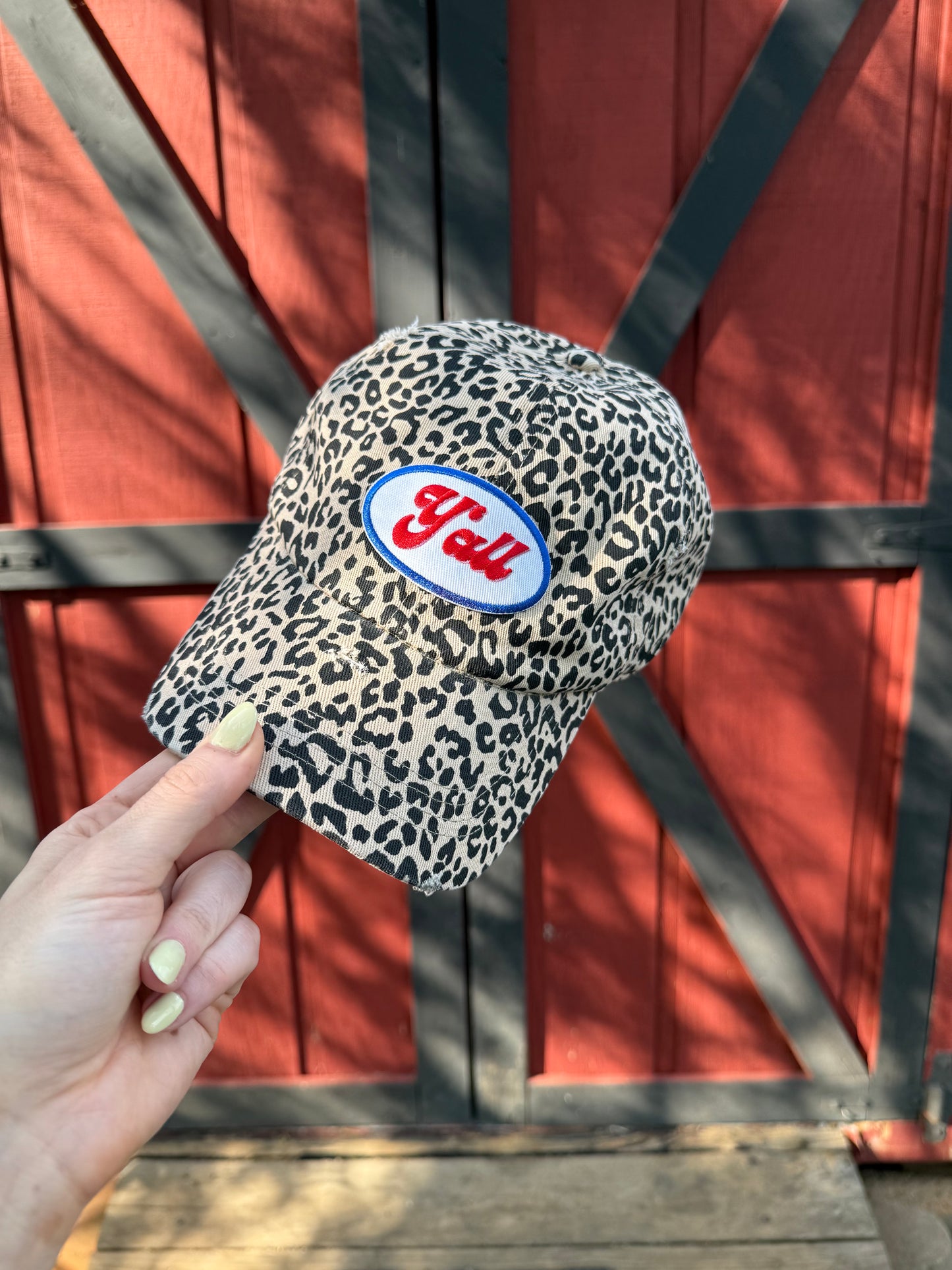 Y’all Patch Cheetah Dad Cap