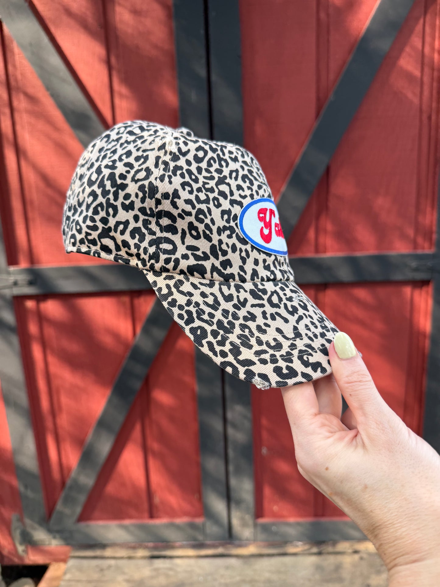 Y’all Patch Cheetah Dad Cap