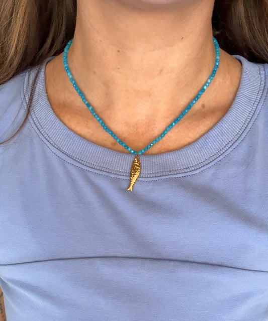 Beaded Fish Necklace