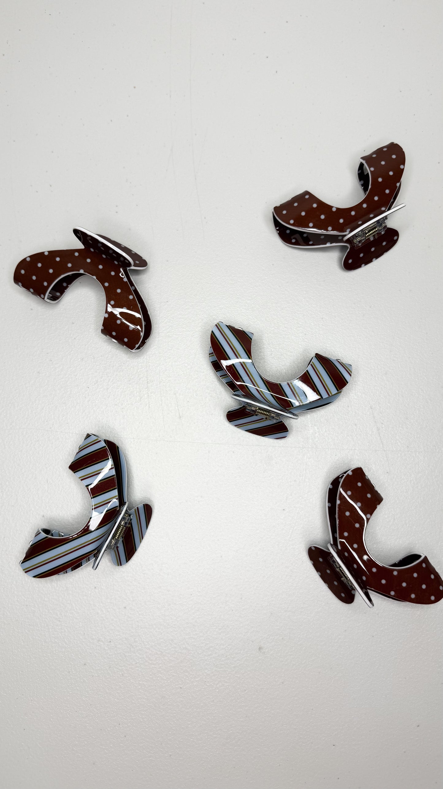 Trucker claw clip - stripes