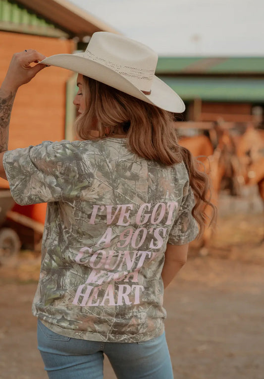 1 LEFT - 90s Country Camo T-shirt
