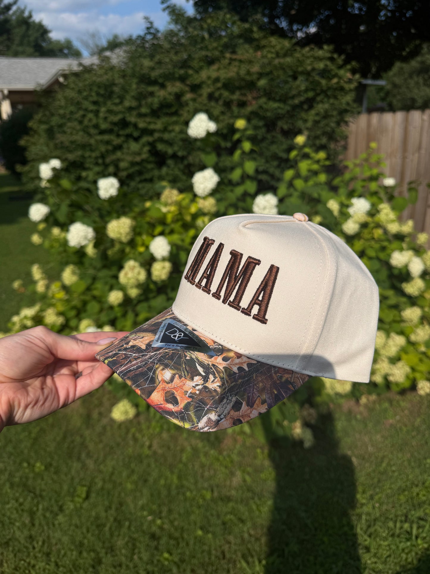 MAMA 3D Puff Camo Trucker Hat