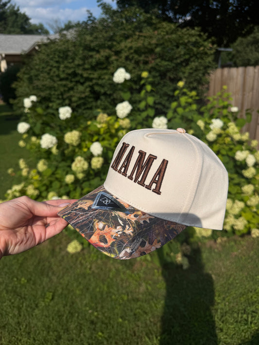 MAMA 3D Puff Camo Trucker Hat