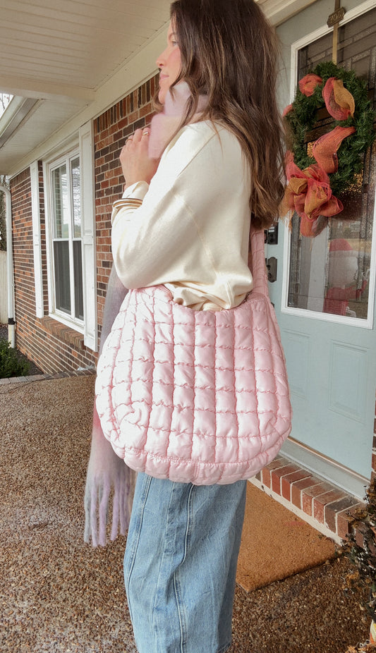 Carry On Puffer Bag - Pink