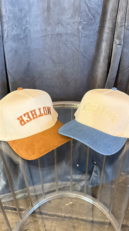 UPSIDE DOWN MOTHER HAT - DENIM BRIM