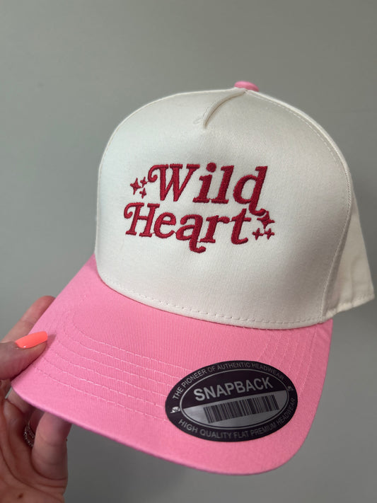 Wild Heart Pink and Red Trucker Hat
