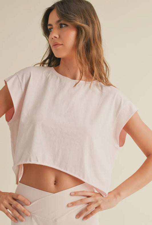 Pale Pink Active Top