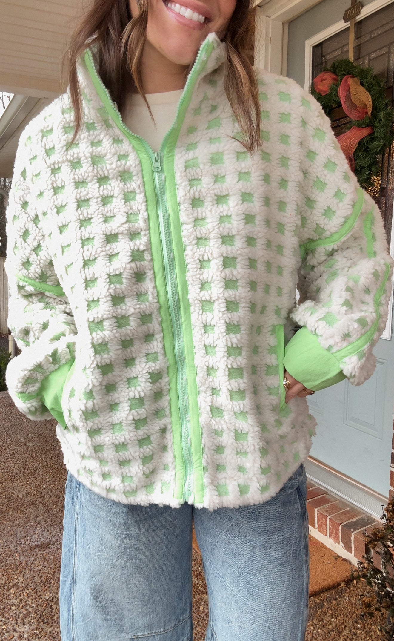 Matcha Mornings Zip Up