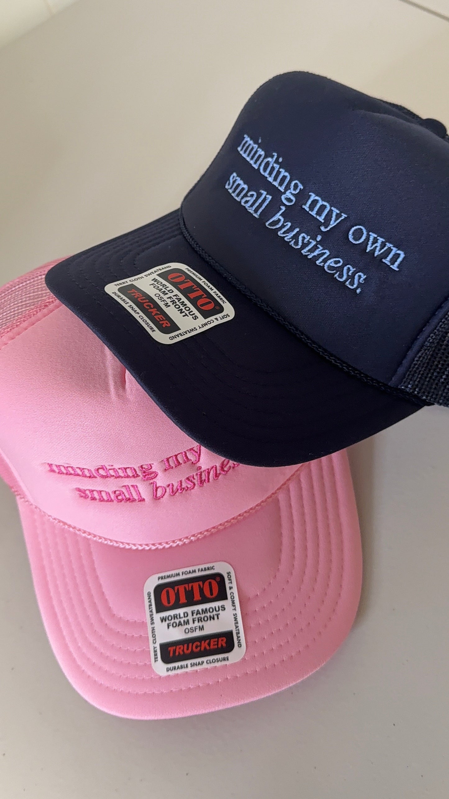 Minding My Own Small Business Foam Trucker Hat