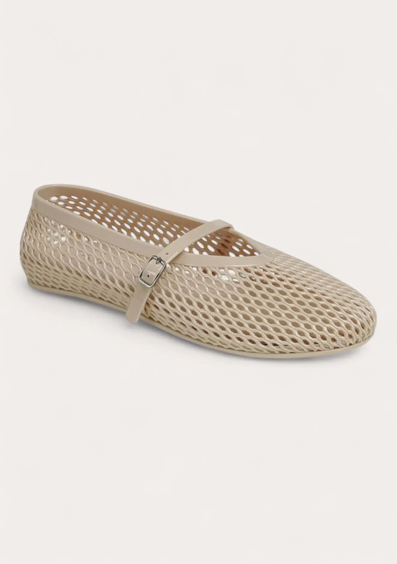Jelly Mary Jane Flats - Nude