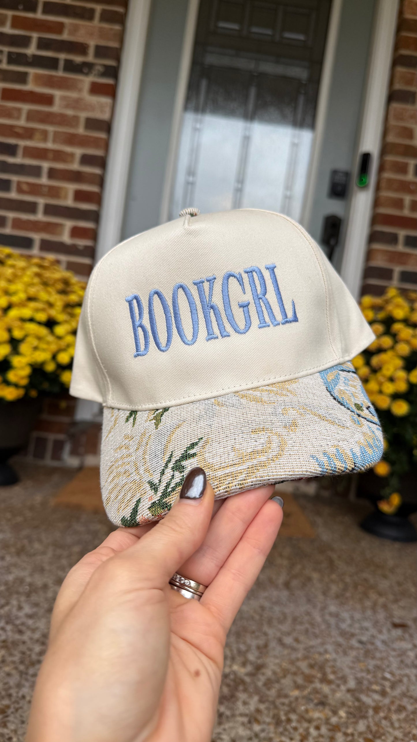 BOOKGRL Floral Trucker Hat